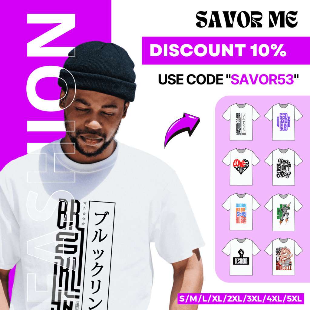 Visuel promotionnel sur le thème violet pour la marque de vêtements gérée par Moraless Ltd.